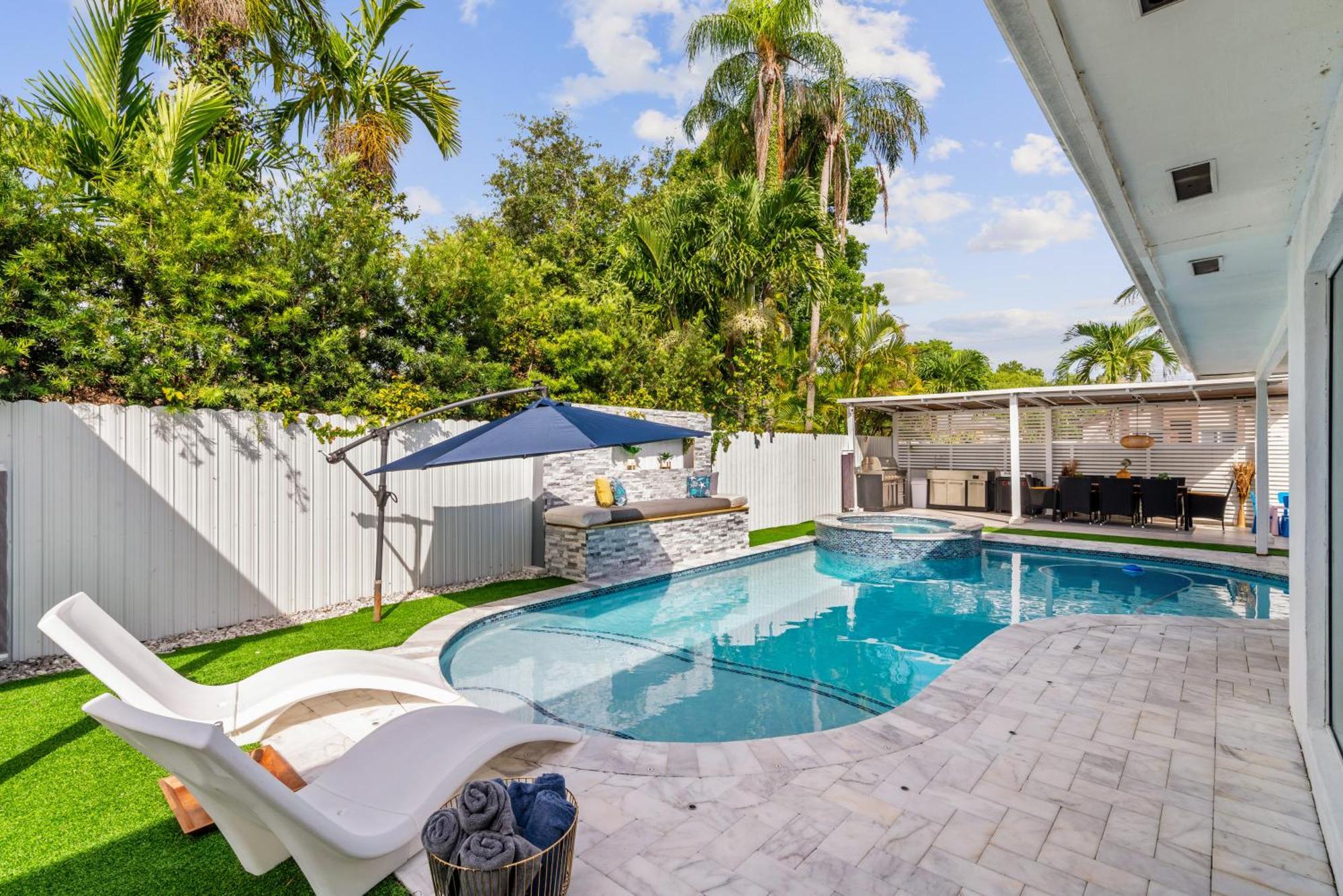 Villa Miami Luxury House W Heated Pool & Jacuzzi Exterior foto