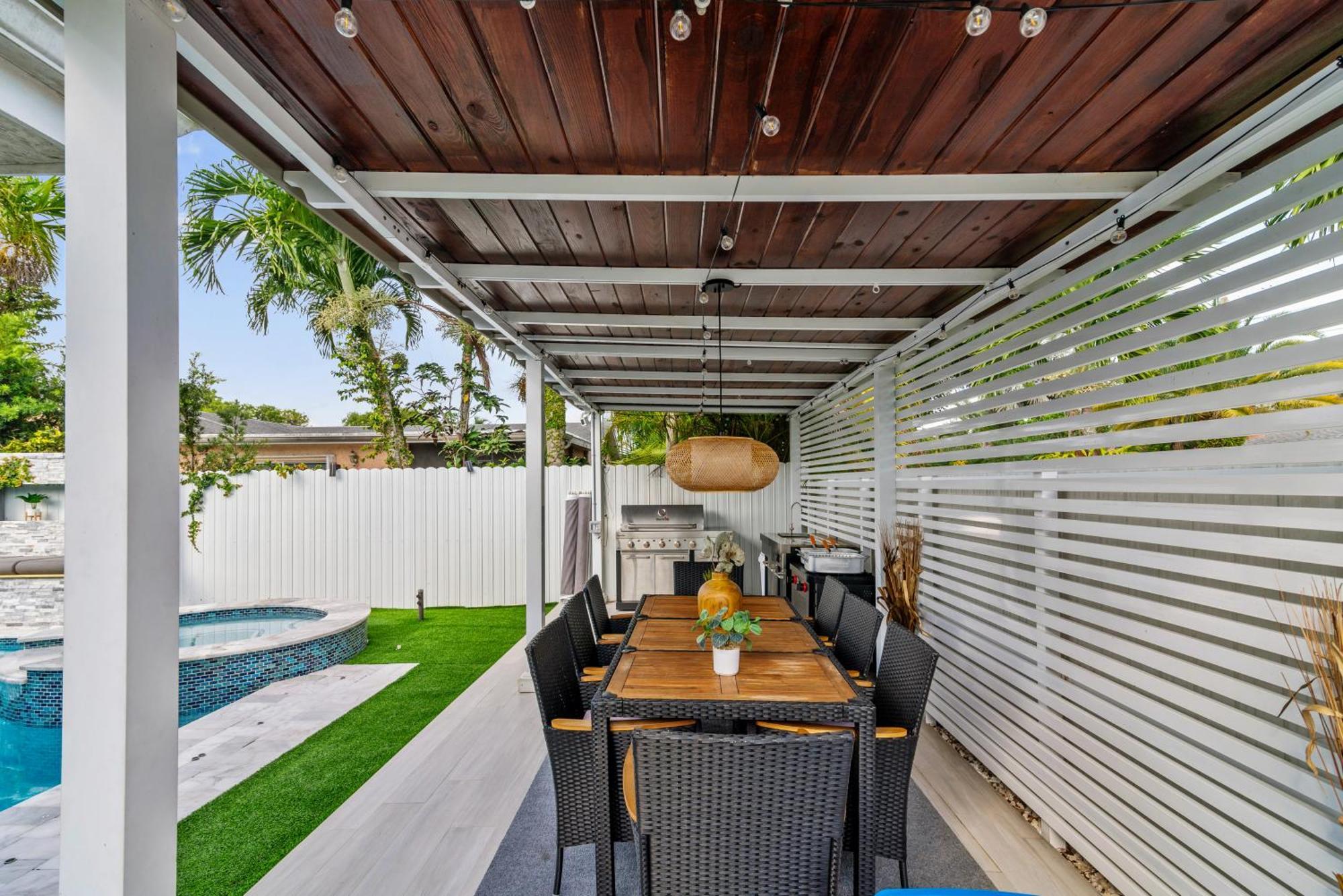 Villa Miami Luxury House W Heated Pool & Jacuzzi Exterior foto