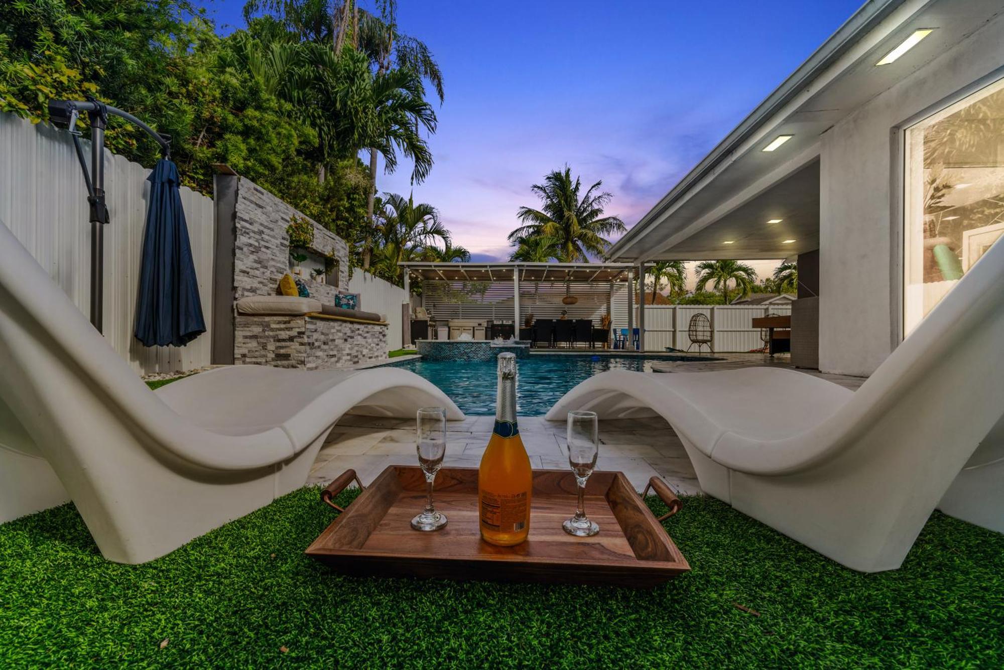 Villa Miami Luxury House W Heated Pool & Jacuzzi Exterior foto