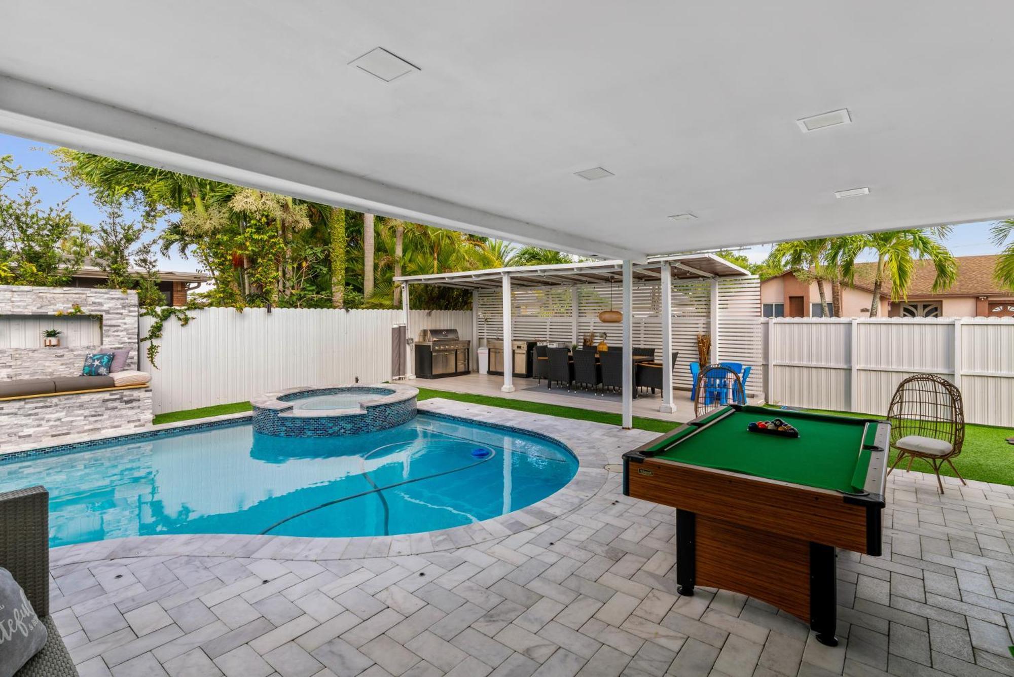 Villa Miami Luxury House W Heated Pool & Jacuzzi Exterior foto